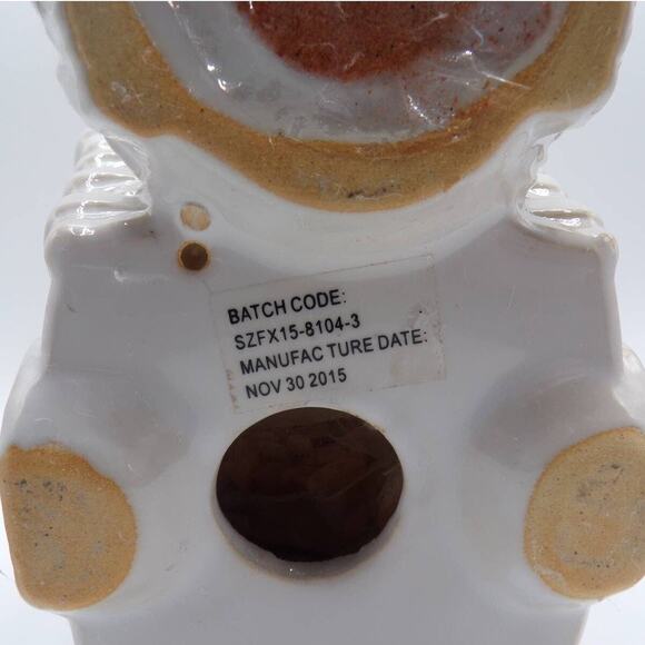 Bunny with Carrot Wagon Potpourri Sachet Holder White Glaze 5.5" High - Picture 8 of 8